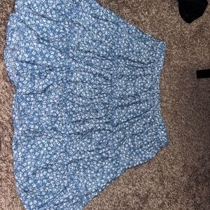 Floral Blue Skirt
